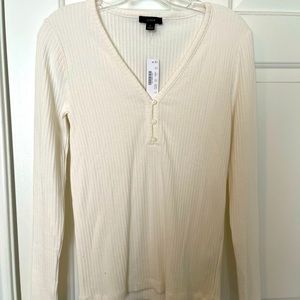 J. Crew Henley. Purchased online from J. Crew. Perfect new condition